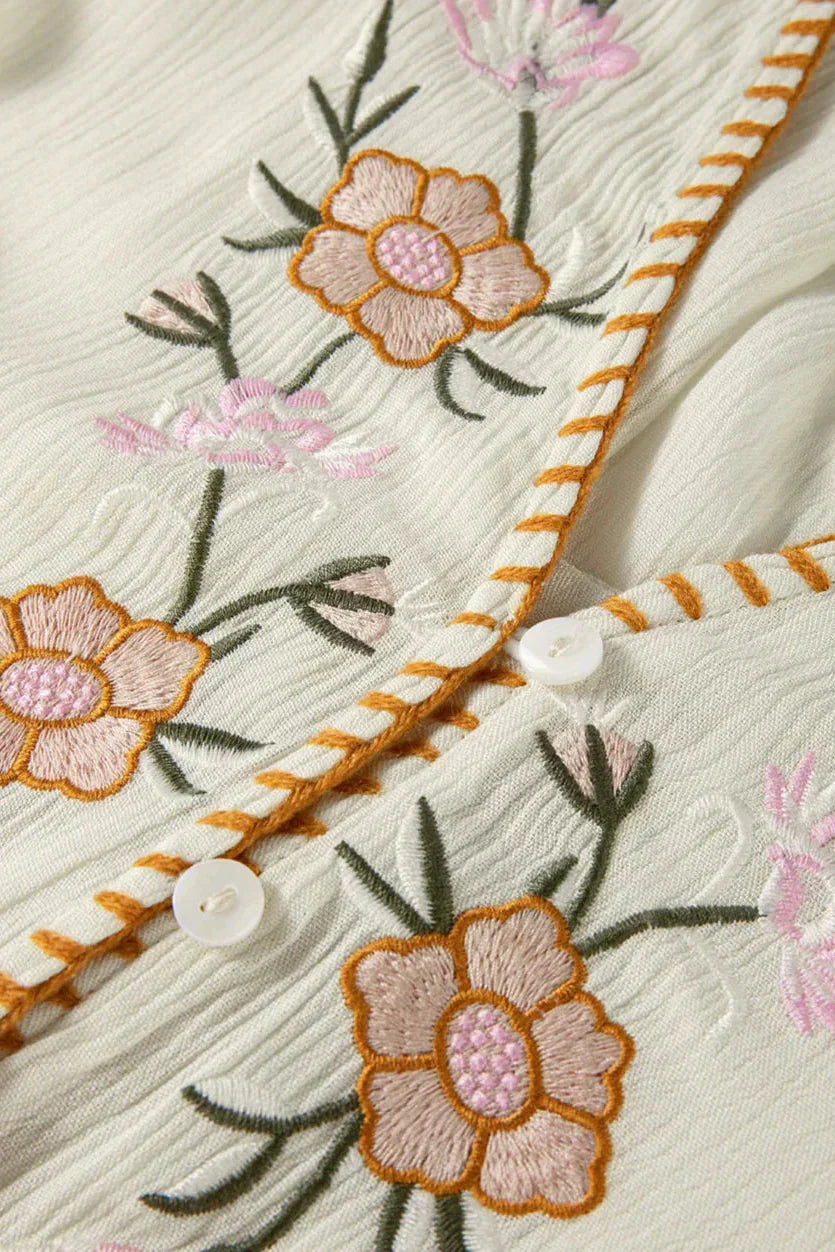 Tierra | Blusa Bordada Étnica
