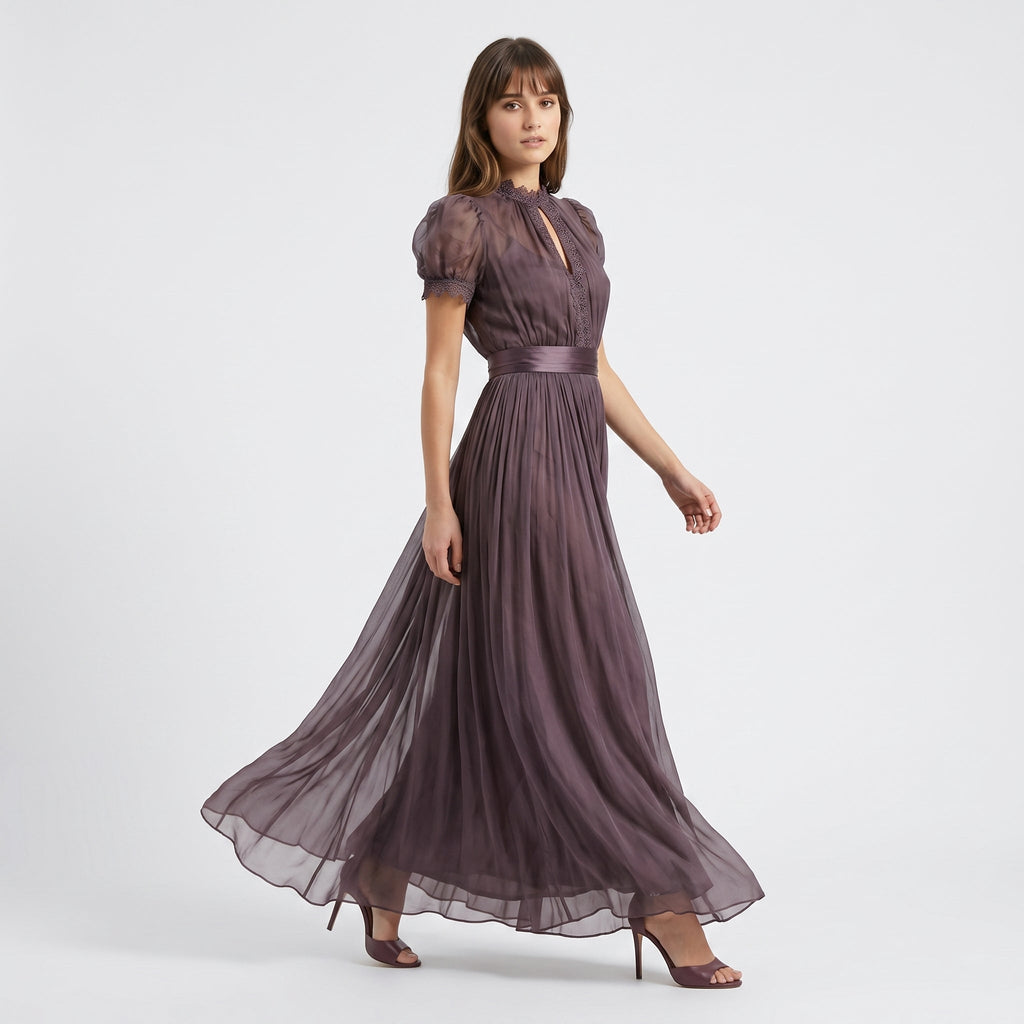 Flavia | Vestido Lila Elegante