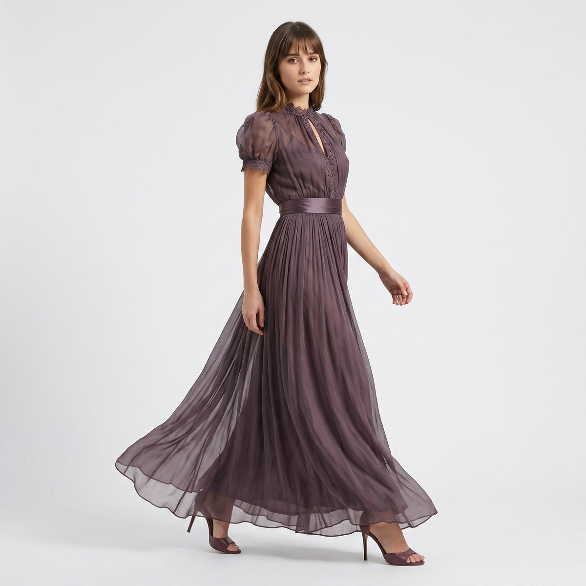 Flavia | Vestido Lila Elegante