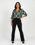 Nora Blusa con Estampado Gráfico