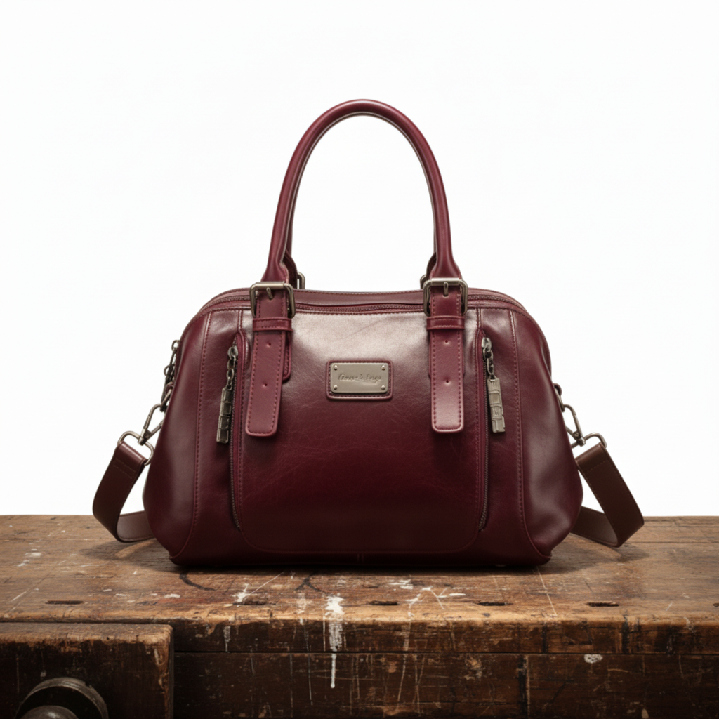 Cubo | Bolso de Cubo de Lujo Rojo
