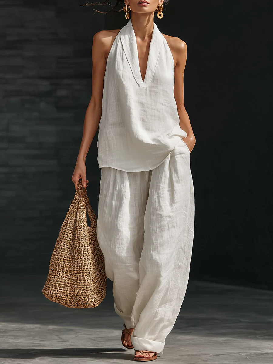 Zoë | Conjunto Pantalón Pierna Ancha