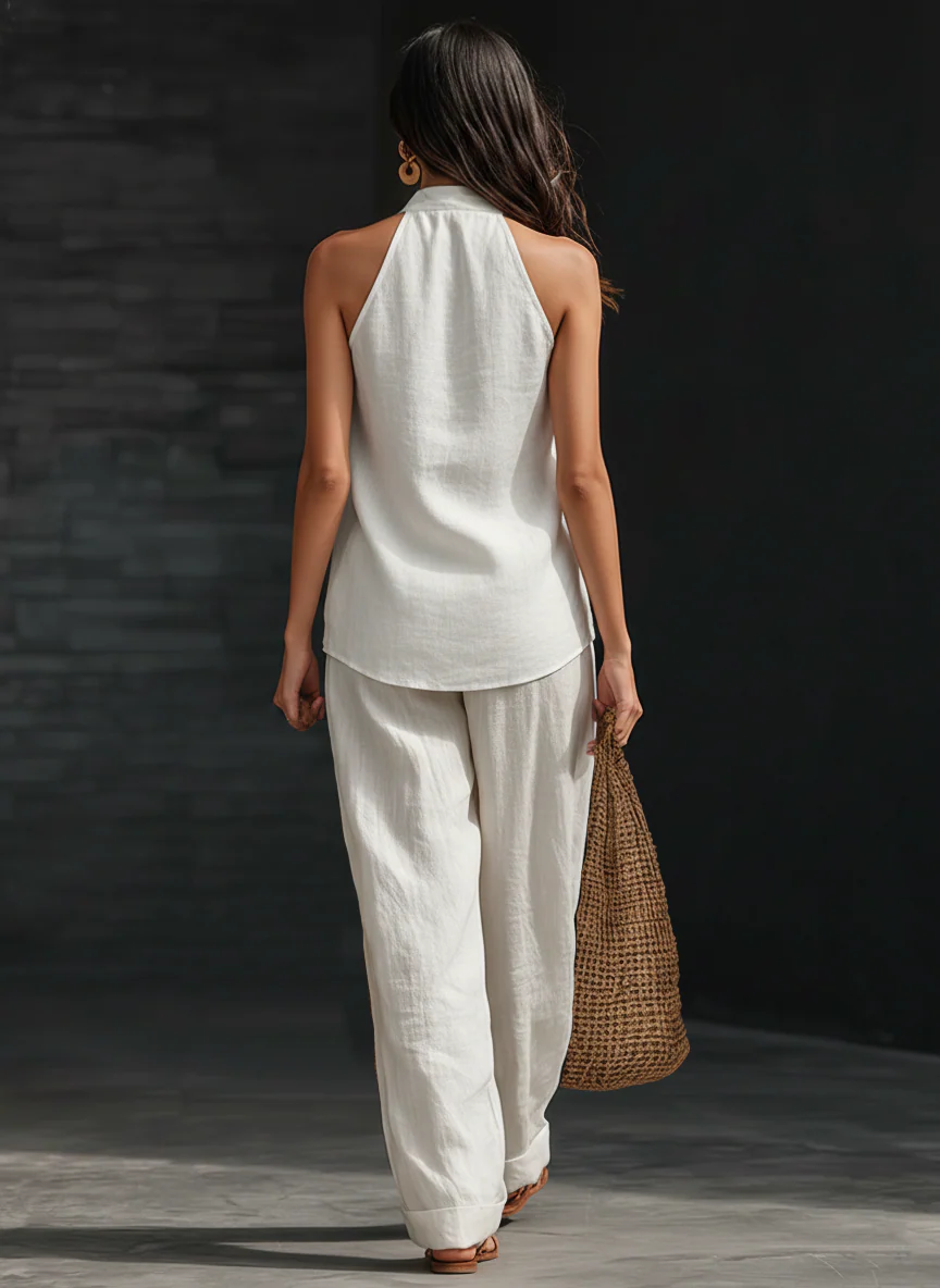 Zoë | Conjunto Pantalón Pierna Ancha