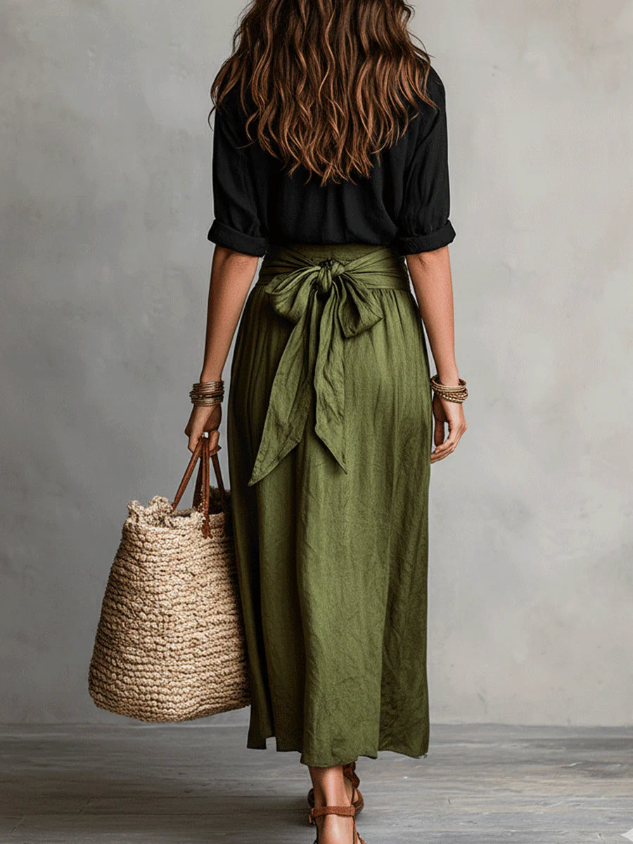 Vera | Conjunto Camiseta y Falda Midi