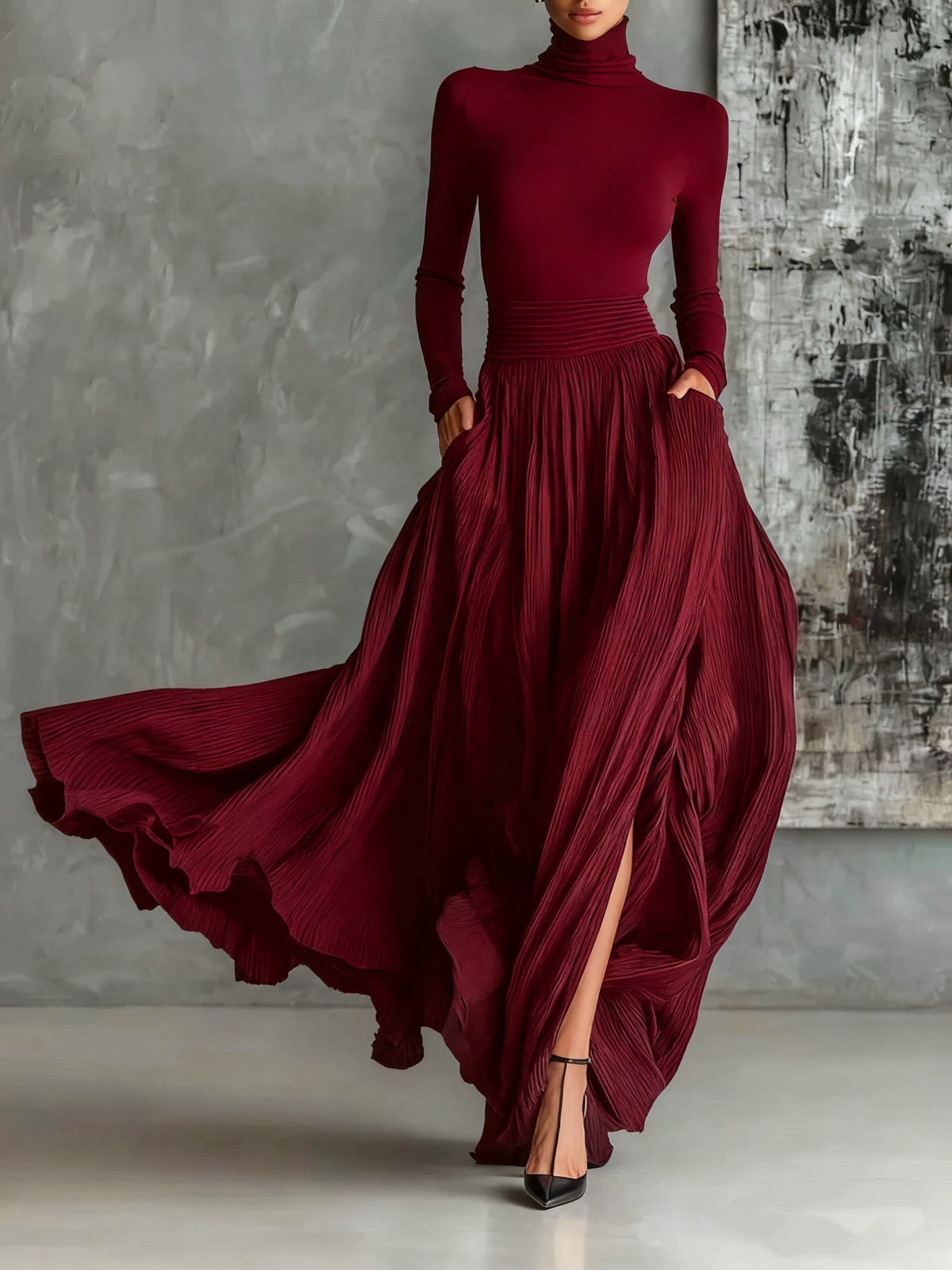 Eva | Conjunto Falda Plisada