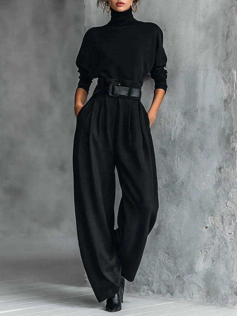 Lisa | Conjunto Negro con Cinturón