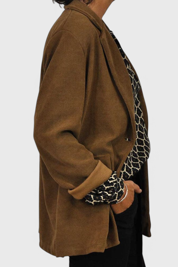 Jemima | Blusa de Botones Geométrica
