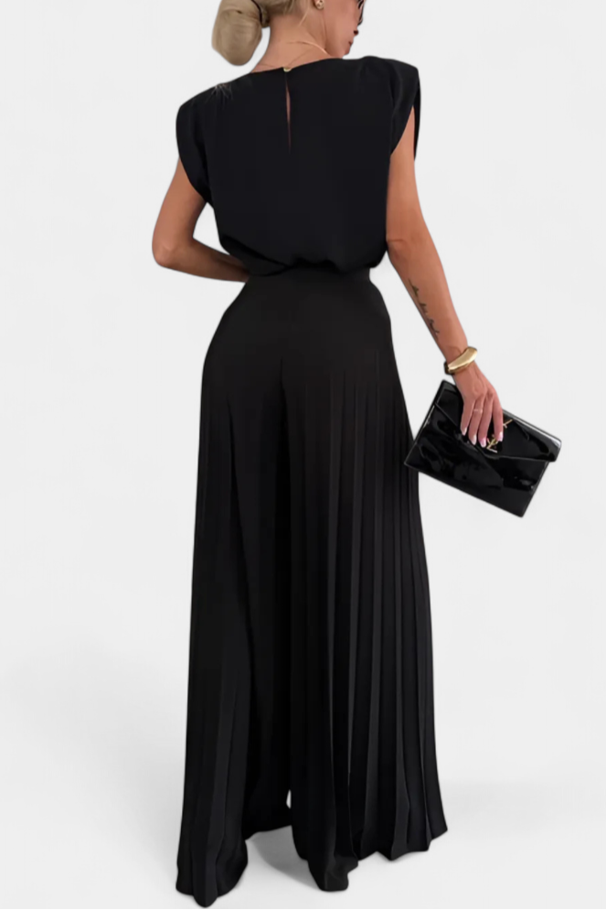 Liora | Conjunto Top Estructurado y Pantalón Plisado