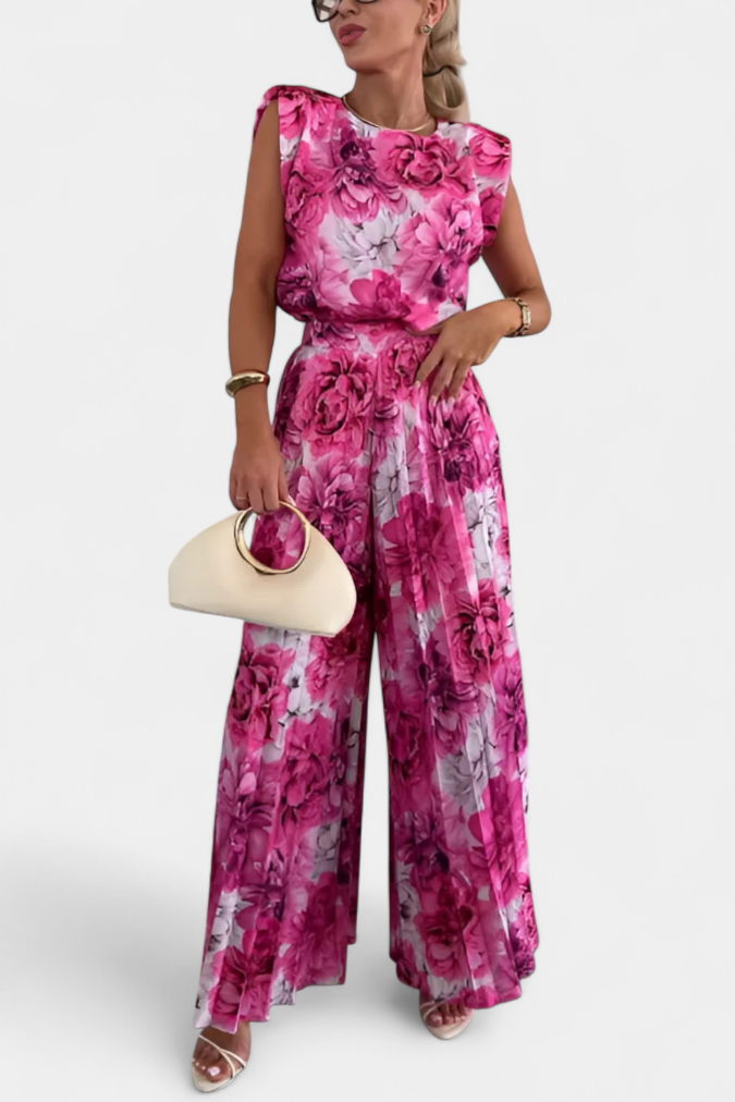Liora | Conjunto Top Estructurado y Pantalón Plisado