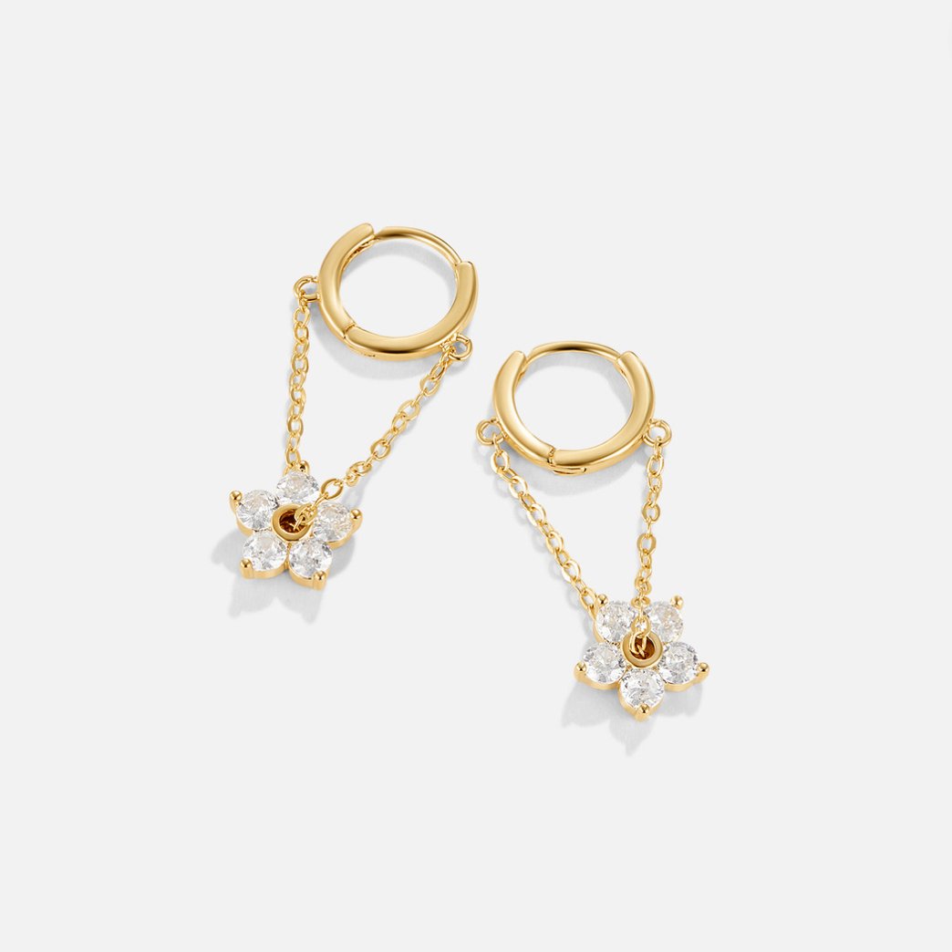Pendientes de Pétalos con Cristal
