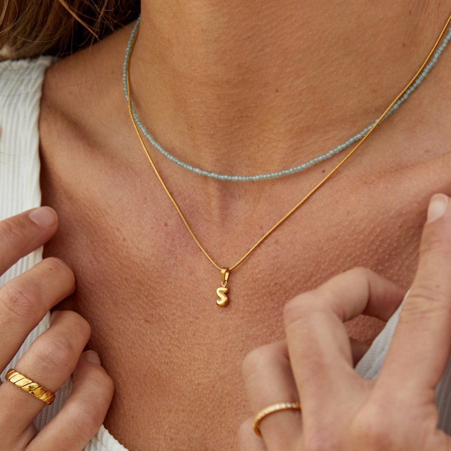 Collar de Letras Burbuja