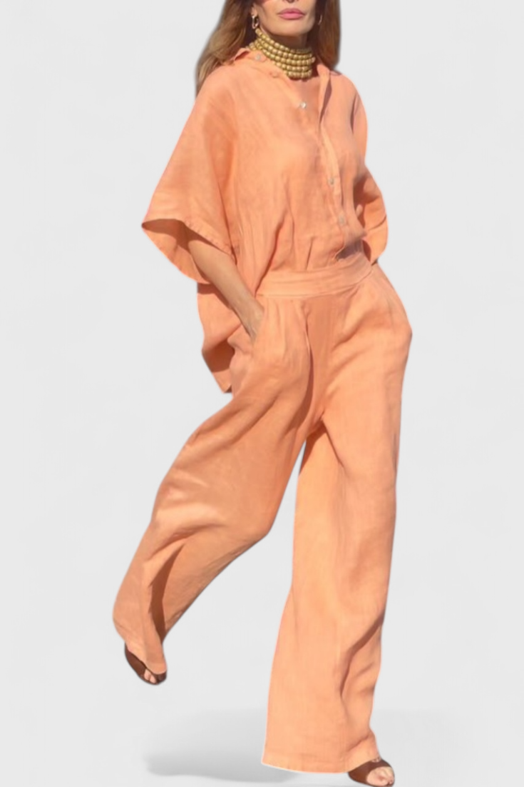 Adesua | Conjunto Casual Algodón-Lino