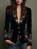 Paloma | Blazer Bordado de Flores Multicolor