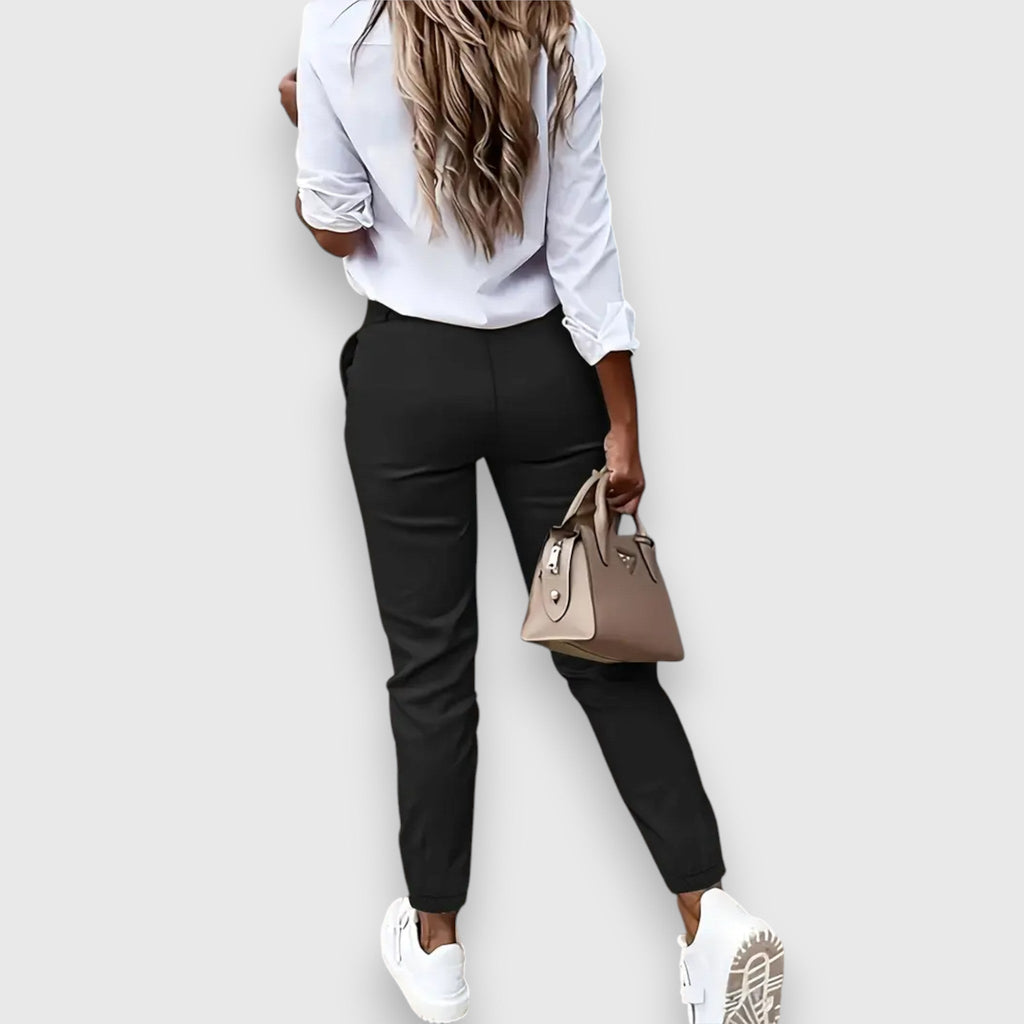Isabel | Pantalones Elegantes Tiro Alto