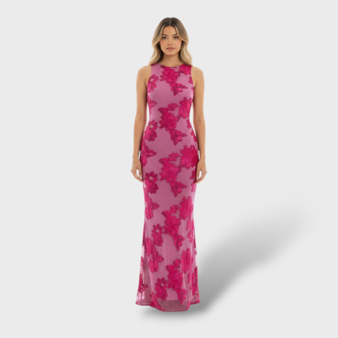Florencia | Vestido Maxi Bordado Floral
