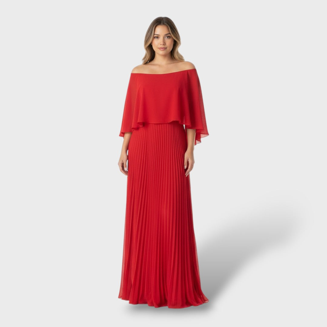 Murciélago | Vestido Maxi Elegante Manga Murciélago