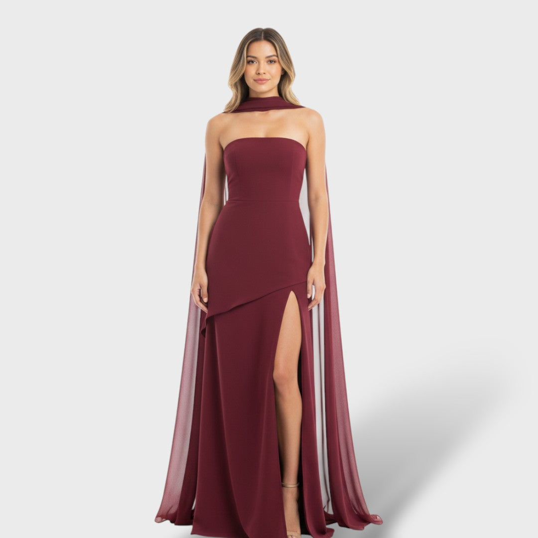 Isadora | Vestido Maxi Elegante con Abertura