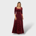 Florentina | Vestido Maxi Floral Cuello Cuadrado