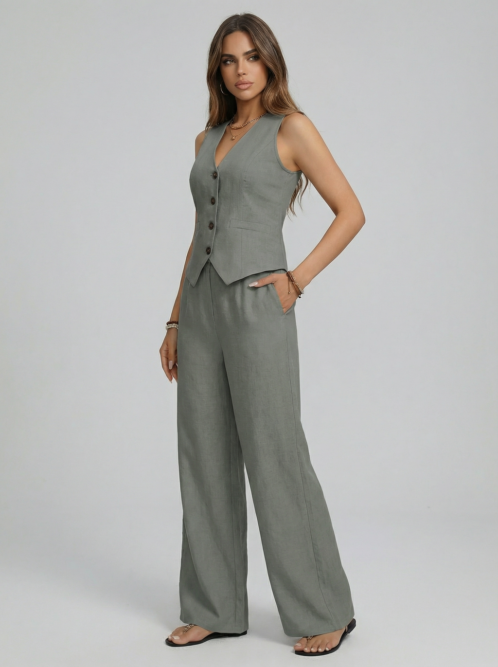 Sofía Regalo | Conjunto Chaleco y Pantalón