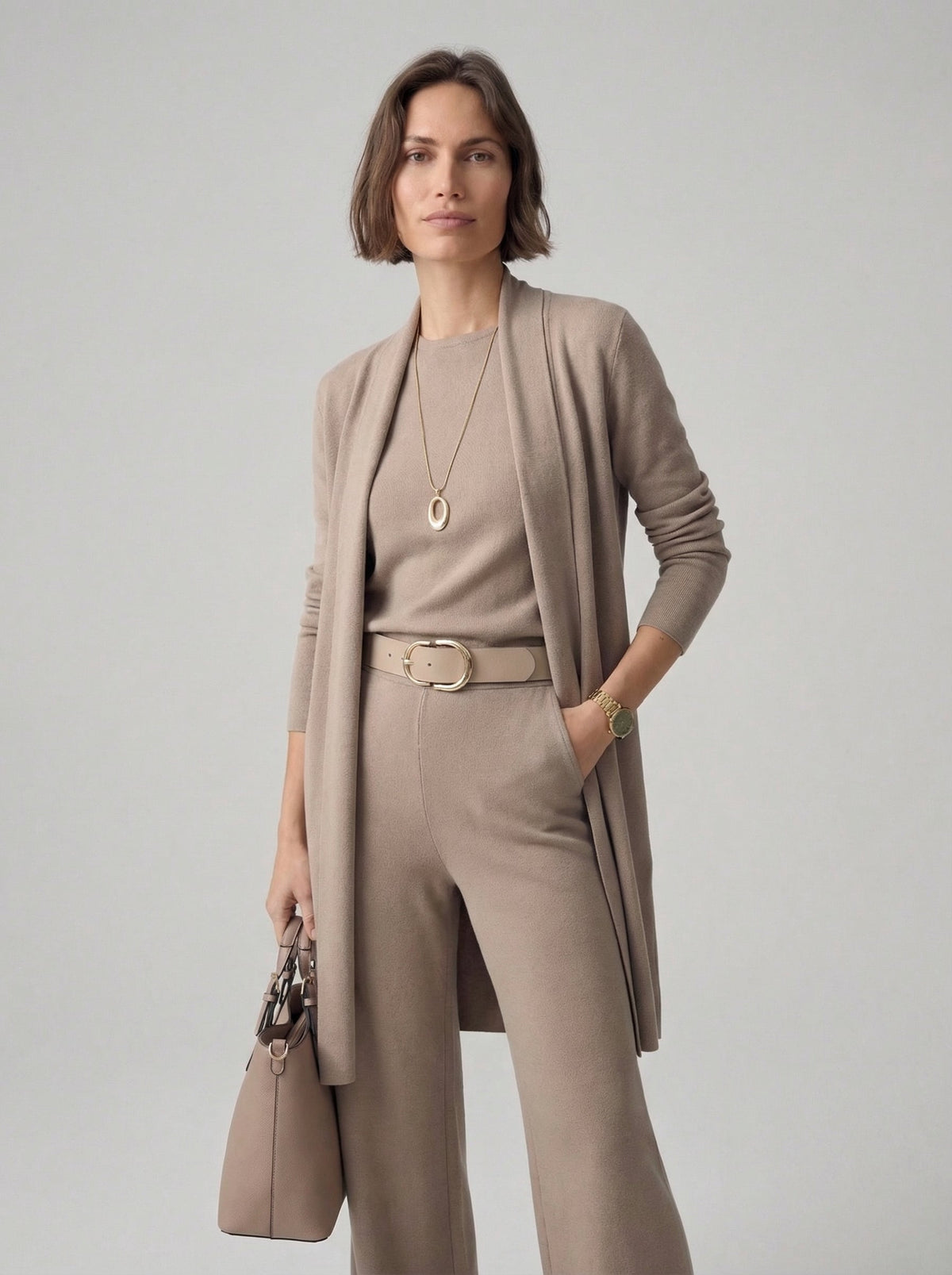 Elena | Conjunto Cárdigan Top y Pantalón