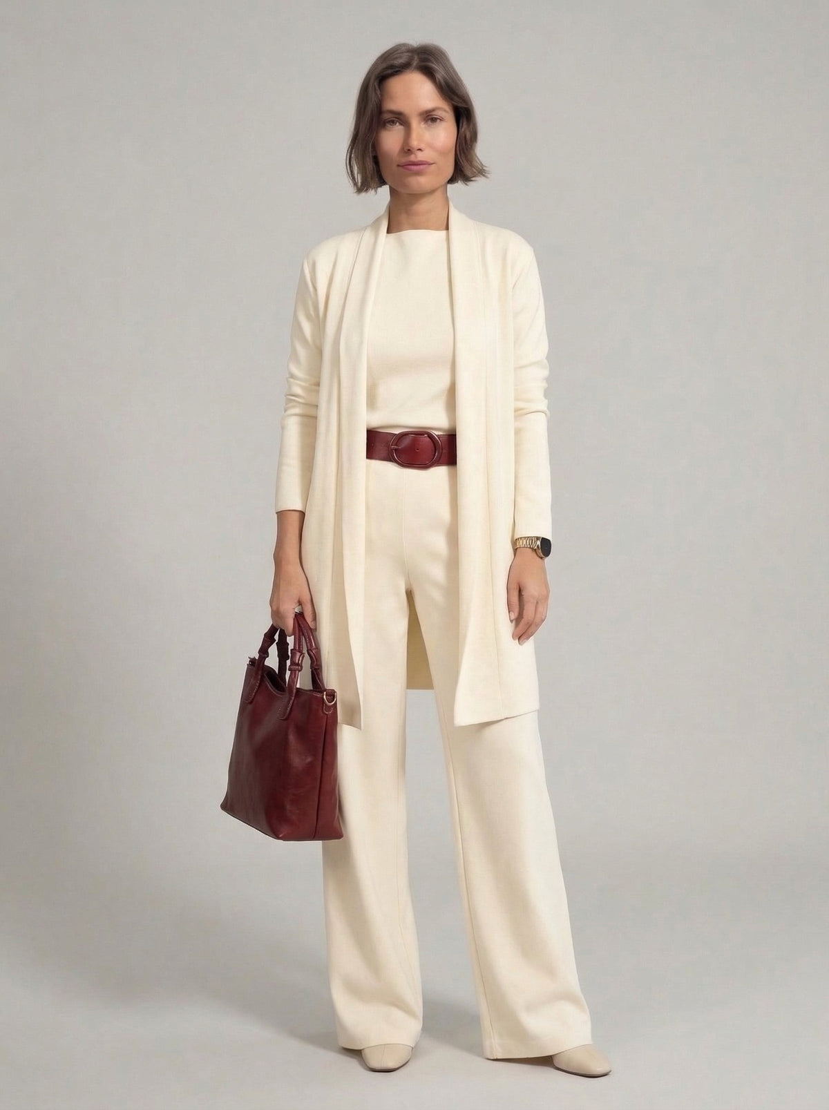 Elena | Conjunto Cárdigan Top y Pantalón