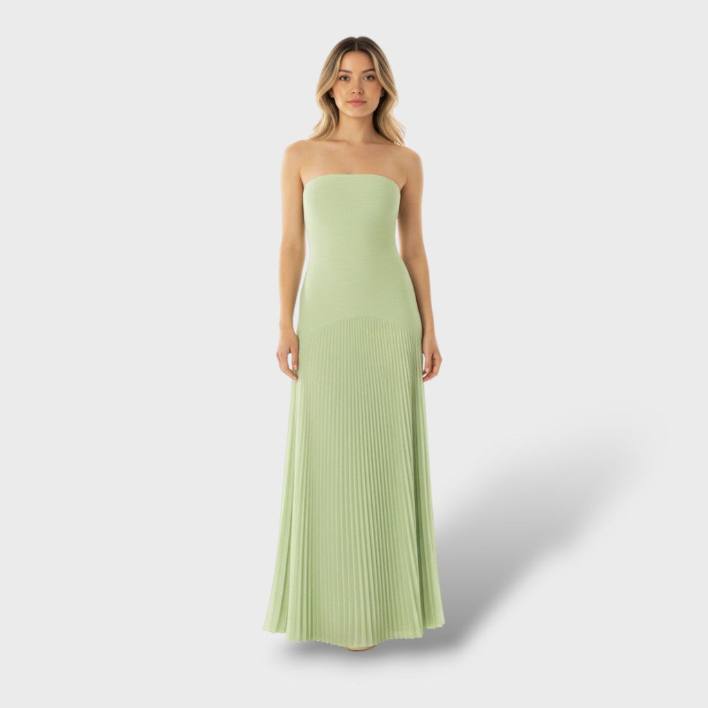 Cintura Caída | Vestido Maxi Sin Mangas Elegante