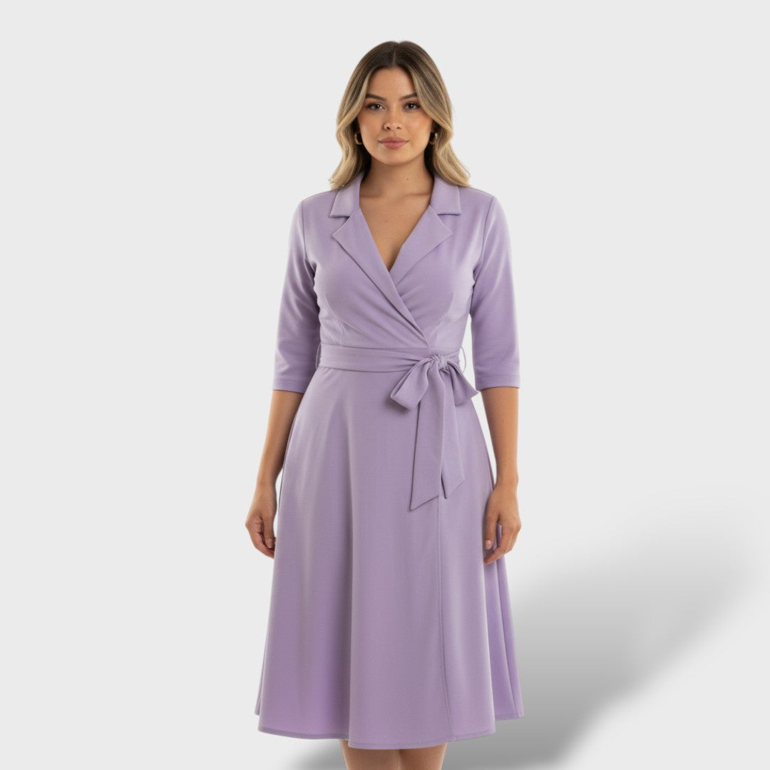 Lazada | Vestido Maxi Elegante con Lazo en Cintura