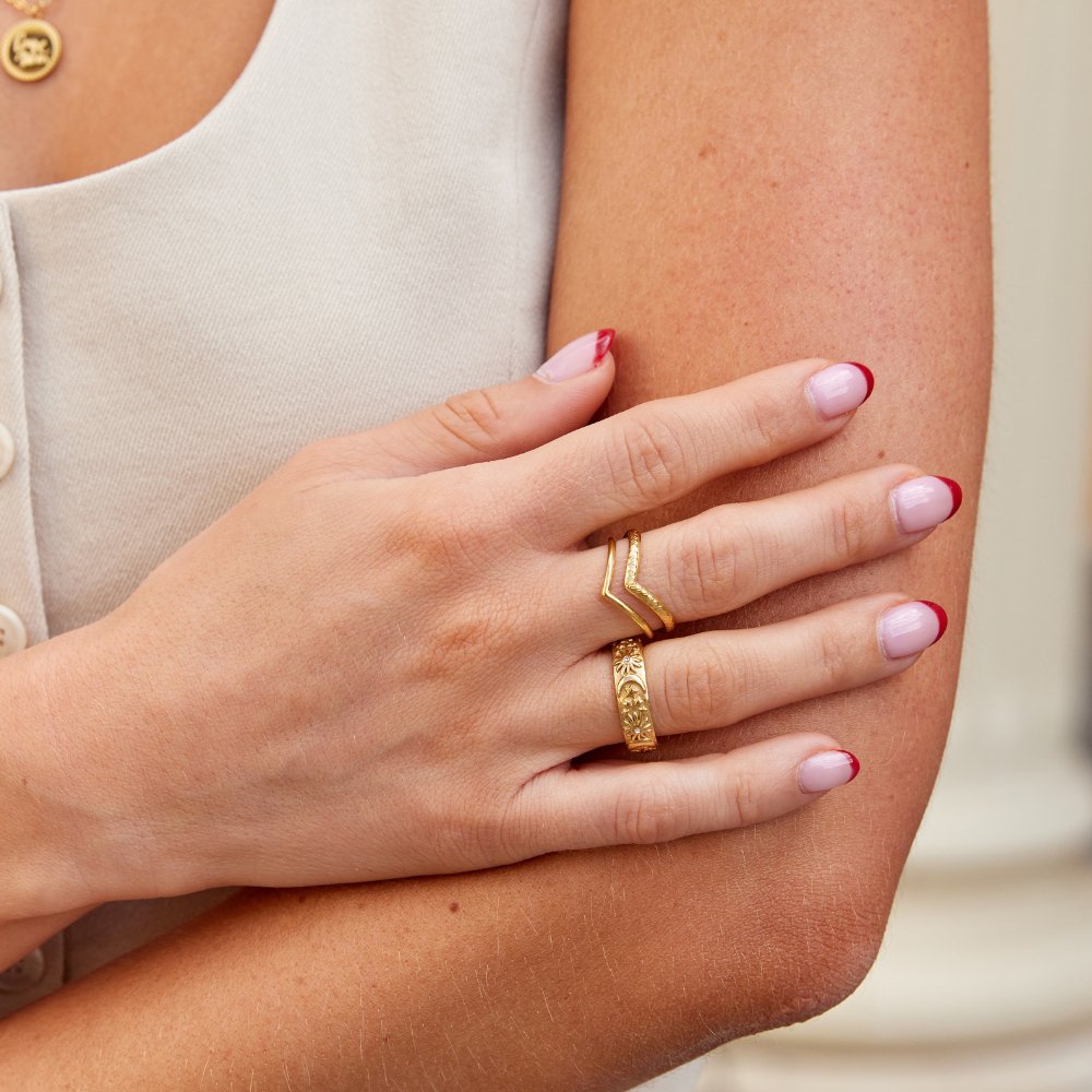 Rocío | Anillo Envolvente Dorado