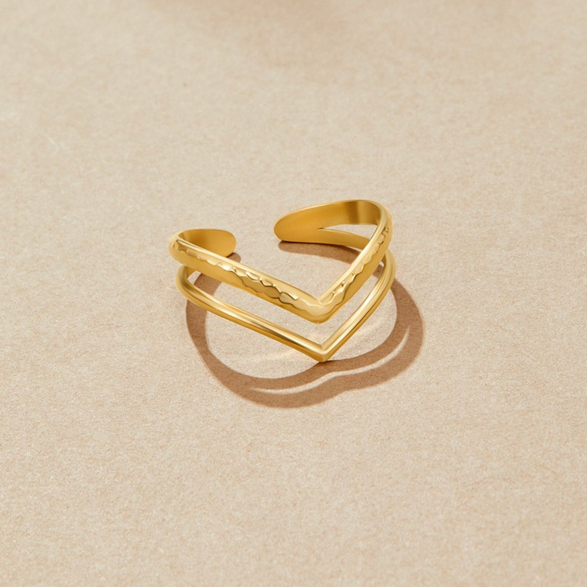 Rocío | Anillo Envolvente Dorado