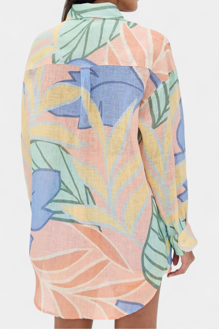 Lumina | Conjunto Tropical Camisa Holgada