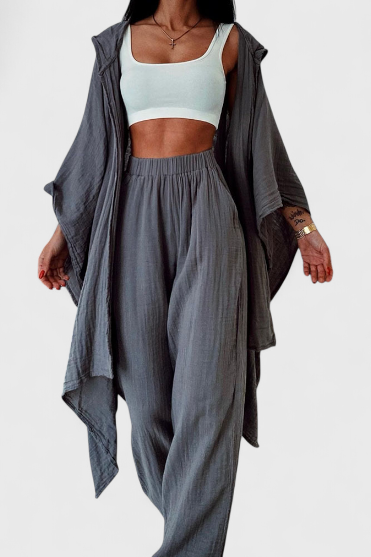 Henley | Conjunto Casual con Cárdigan