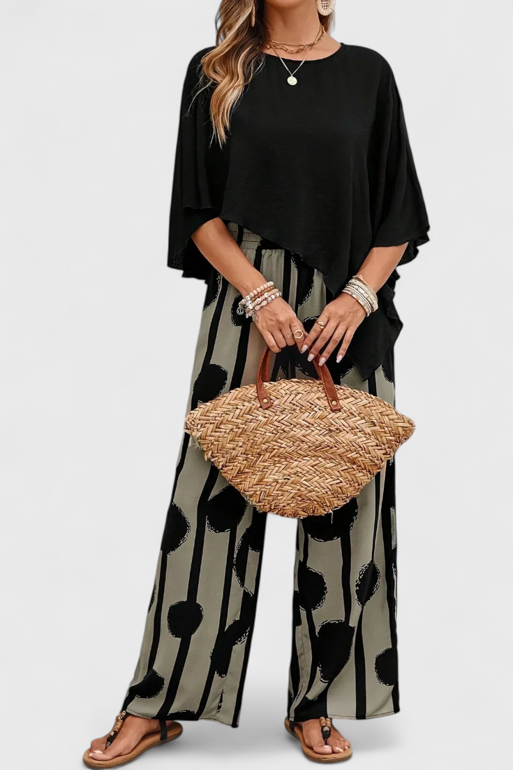 Aleida | Conjunto Asimétrico Estampado