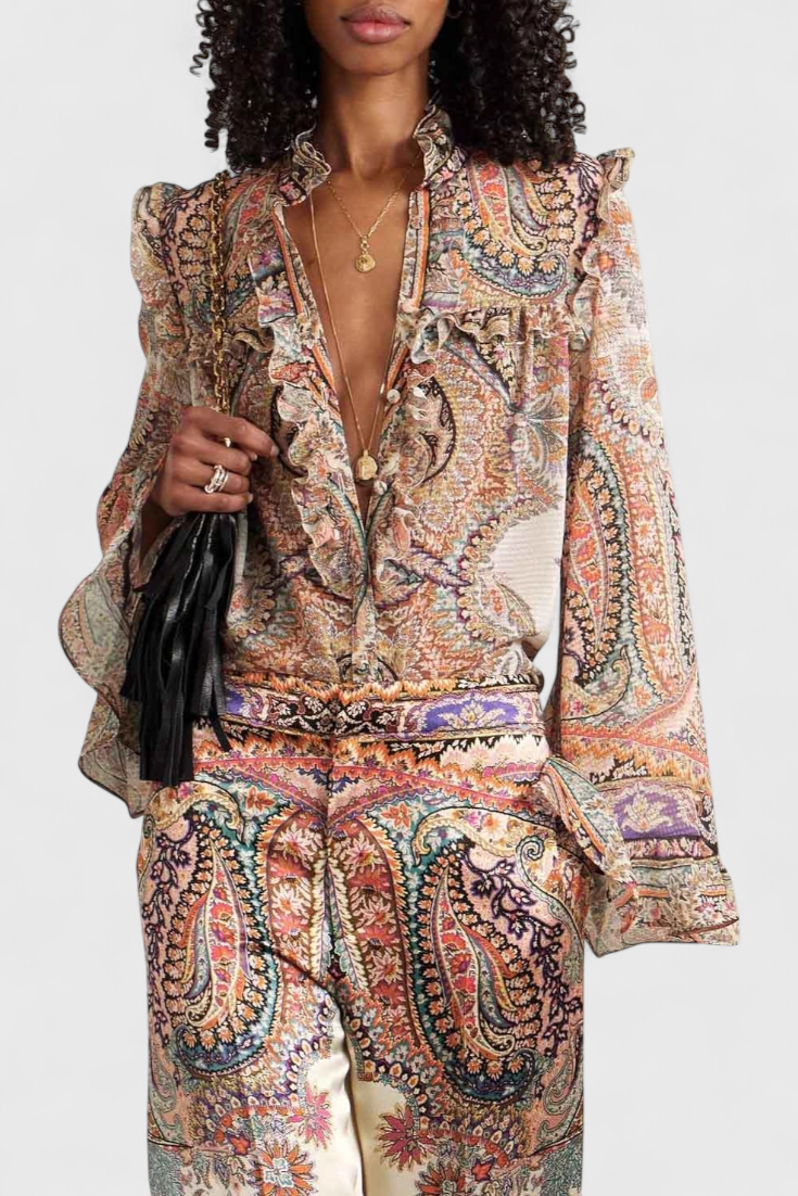 Finely | Conjunto Volantes Paisley Vintage