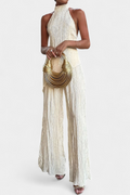 Pilarica | Conjunto Halter y Pantalón Fluido