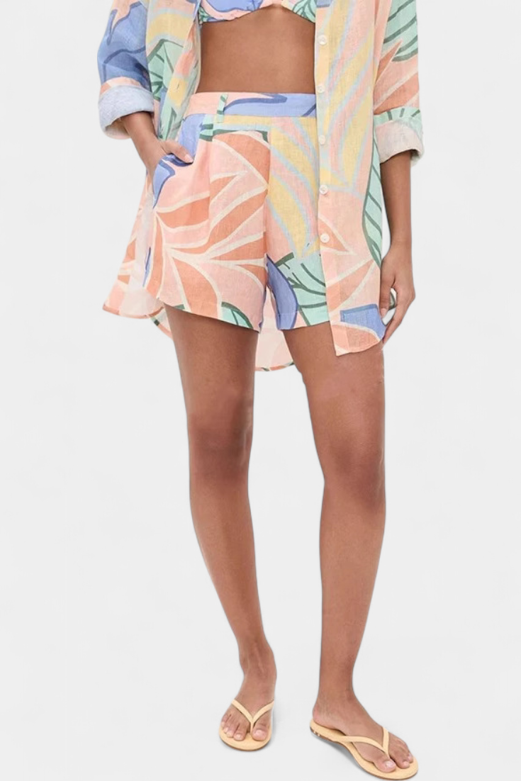 Lumina | Conjunto Tropical Camisa Holgada