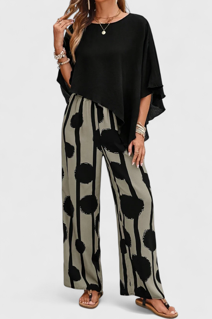 Aleida | Conjunto Asimétrico Estampado