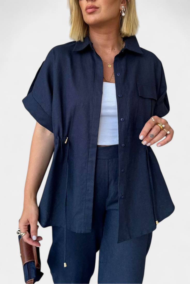 Lani | Conjunto Camisa y Pantalón Algodón Lino