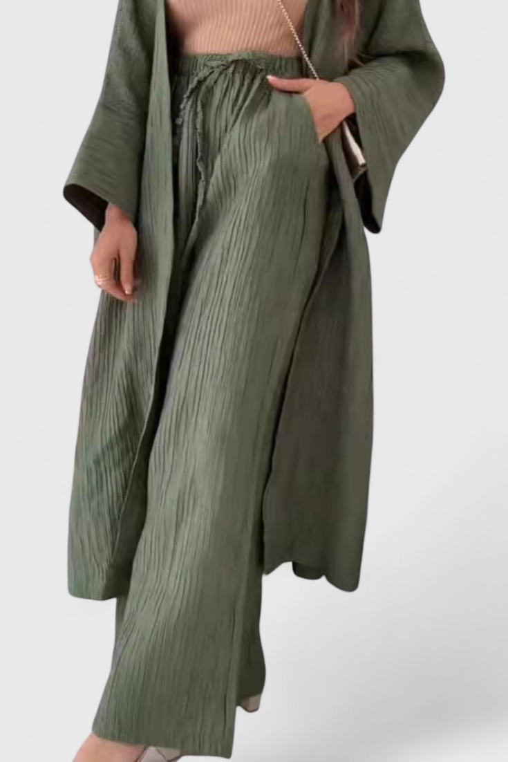 Caspian | Conjunto Relajado con Kimono Largo