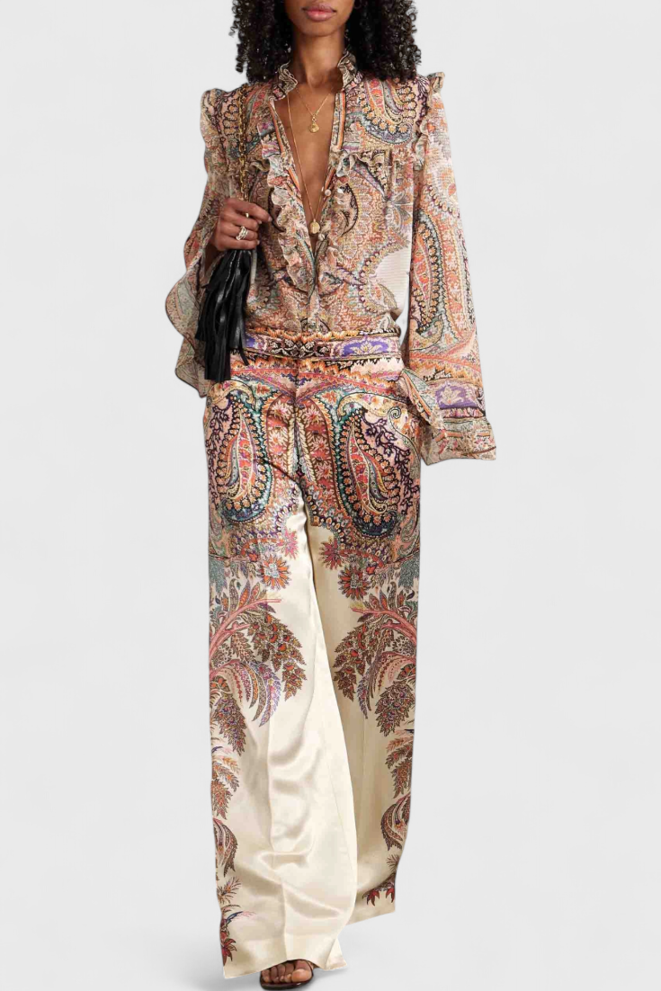 Finely | Conjunto Volantes Paisley Vintage