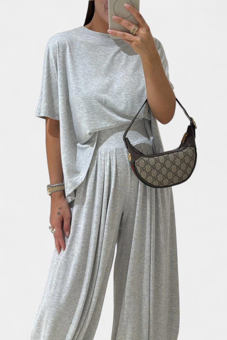 Trista | Conjunto Top Suave y Pierna Ancha
