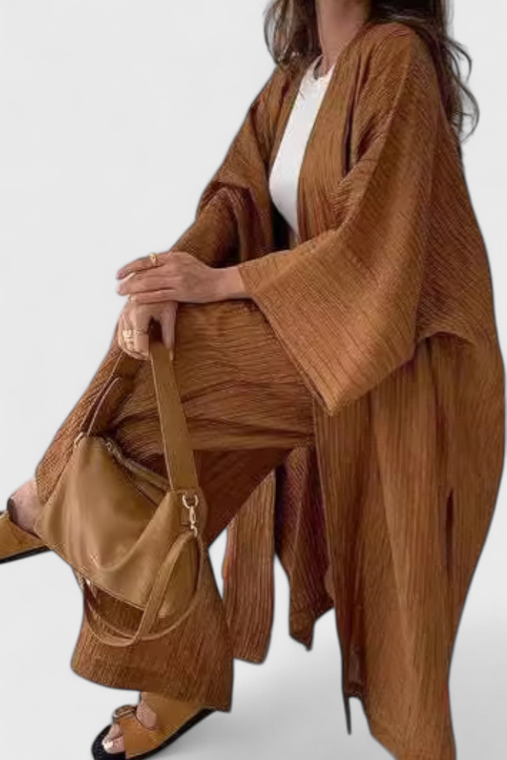 Caspian | Conjunto Relajado con Kimono Largo