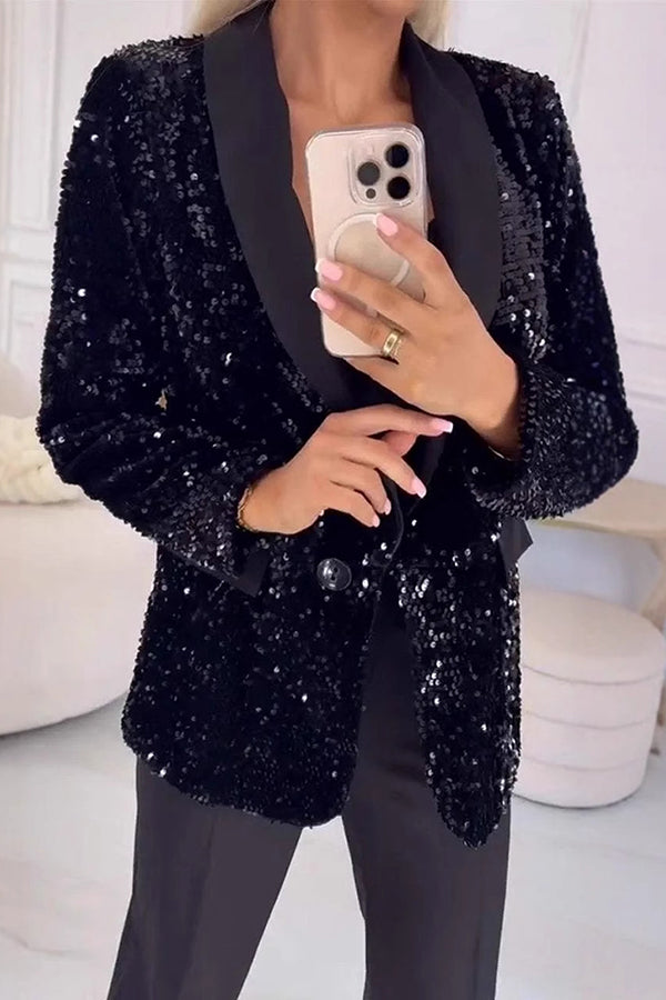 Valentina | Blazer con Lentejuelas Brillantes