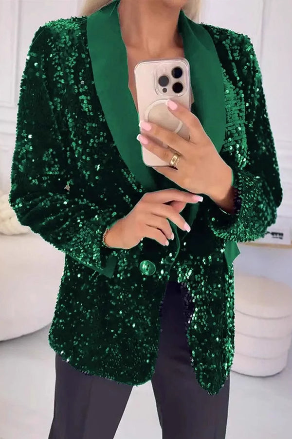 Valentina | Blazer con Lentejuelas Brillantes