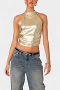 Anna | Top Halter Metálico