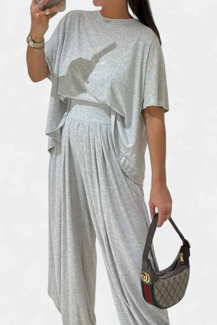 Trista | Conjunto Top Suave y Pierna Ancha