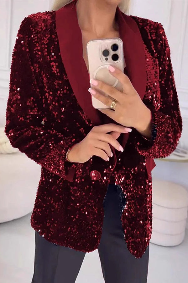 Valentina | Blazer con Lentejuelas Brillantes