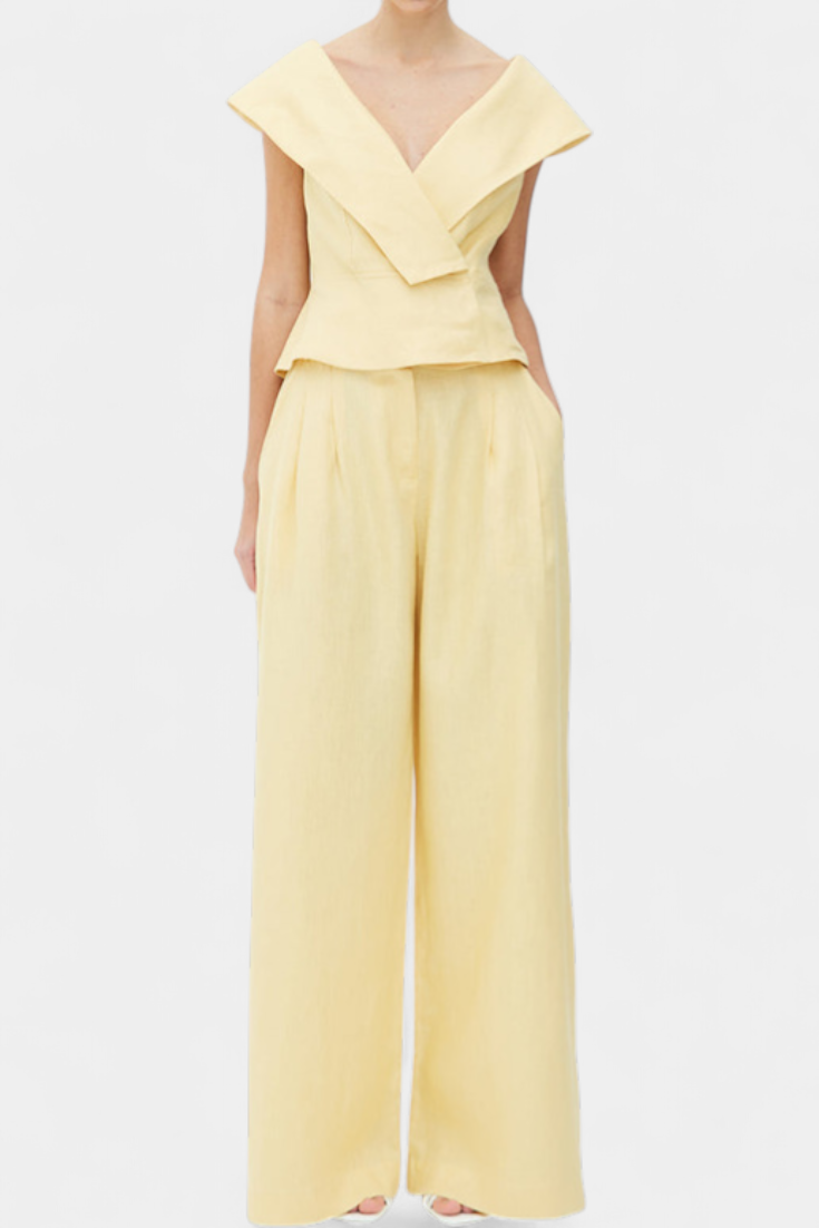 Hayden | Conjunto Top Asimétrico Palazzo