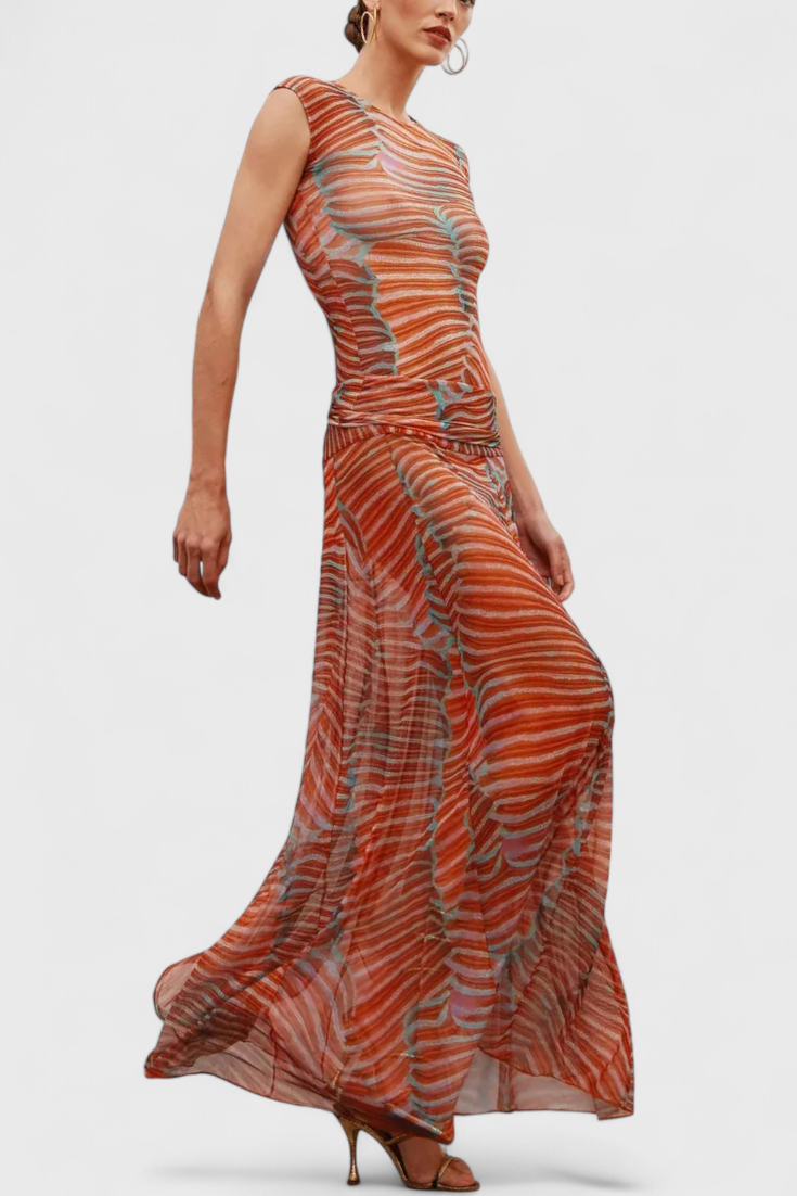 Silvina | Conjunto Retro Estampado Wave
