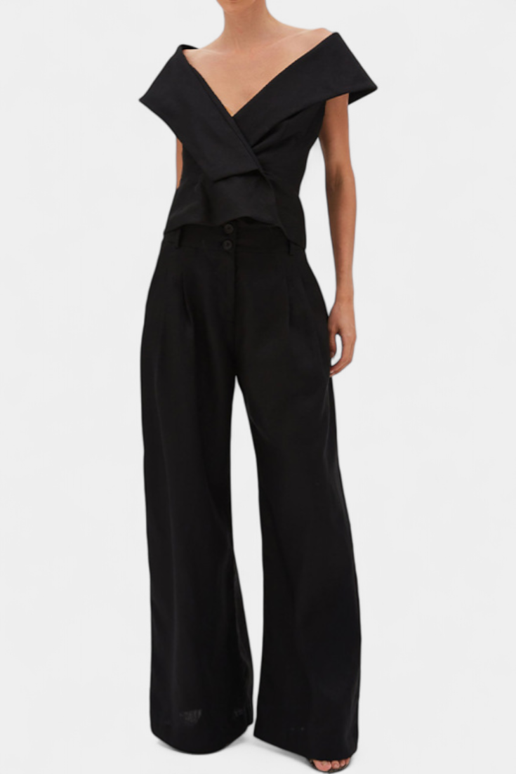 Hayden | Conjunto Top Asimétrico Palazzo