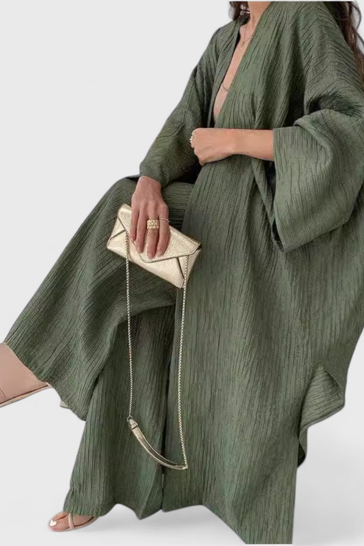 Caspian | Conjunto Relajado con Kimono Largo
